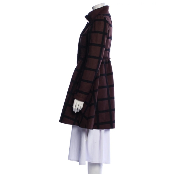 Alice & Olivia A-line Fit Peacoat Coat Size L - Picture 4 of 11
